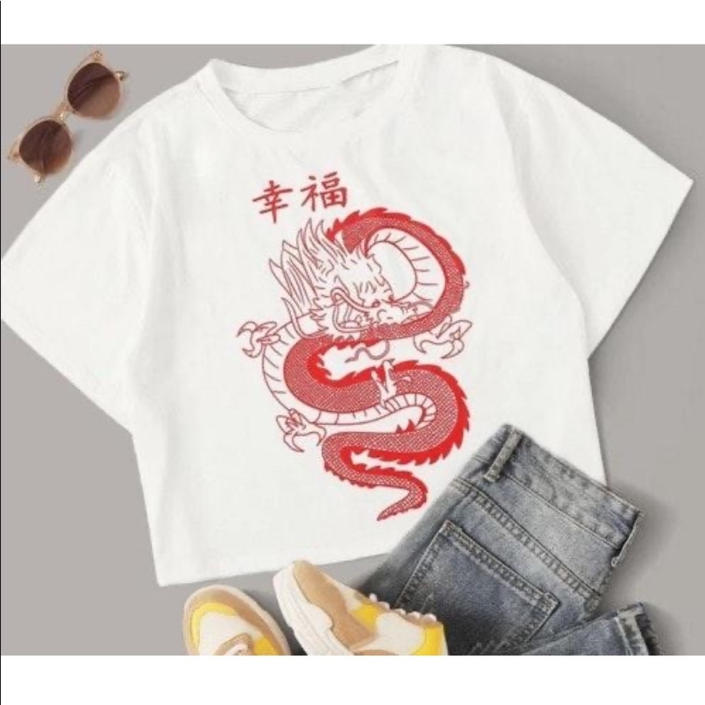 graphic crop top